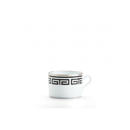 Tazza te' con piatto Richard Ginori impero labirinto nero
