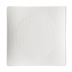 Piatto piano quadrato Rosenthal Mesh Bianco 27 cm