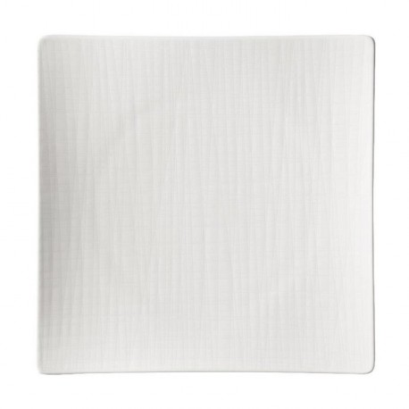 Piatto piano quadrato Rosenthal Mesh Bianco 27 cm