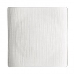 Piatto dessert quadrato Rosenthal Mesh Bianco 22 cm