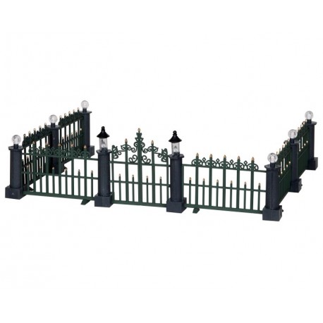 Lemax classic victorian fence set of 7