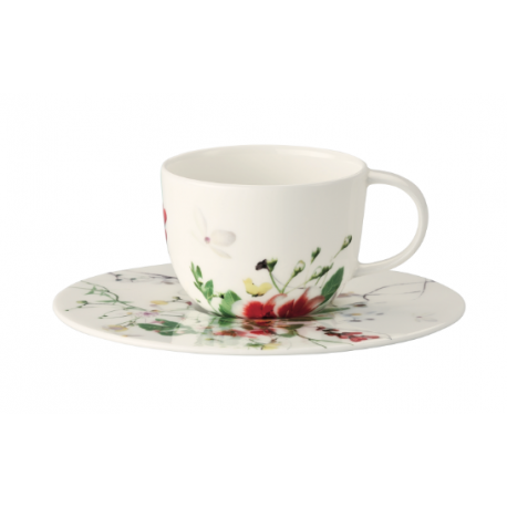 Tazza caffe' con piatto Rosenthal Brillance Fleurs Sauvages