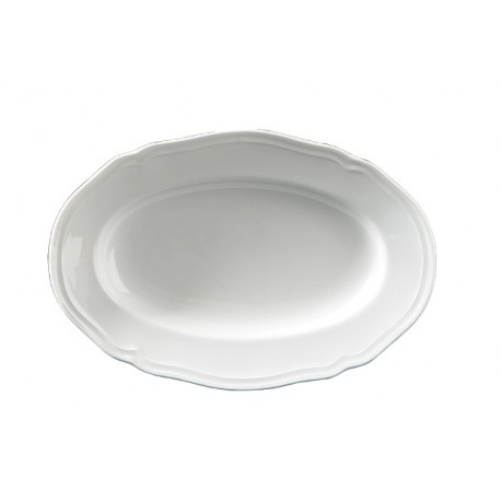 Vassoio ovale Richard Ginori Antico doccia bianco cm 34