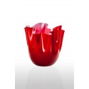 Fazzoletto Venini in vetro opalino rosso