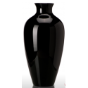 Vaso Venini Labuan in vetro opalino nero