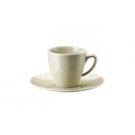 Tazza caffe' con piatto Rosenthal Mesh cream 