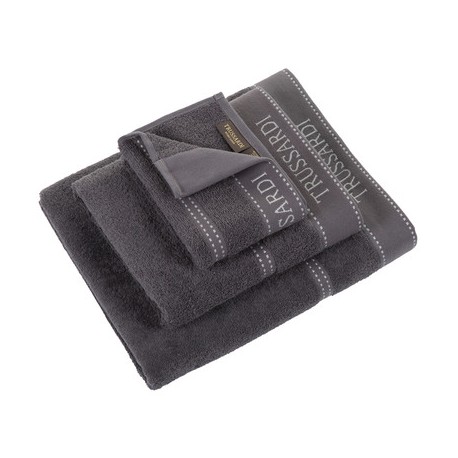 Coppia asciugamani Trussardi Ribbon - Antracite