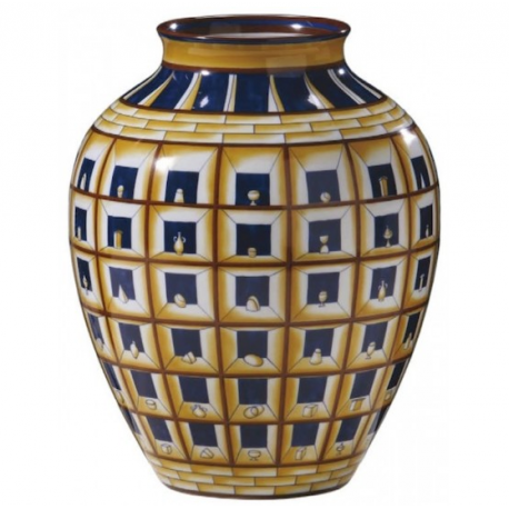 Vaso ad Orcino Prospettica Richard Ginori Gio Ponti cm 29