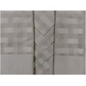Tovaglia Piazza Pitti Firenze Intreccio 180x360 cm con 18 tovaglioli - Grigio