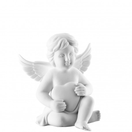 Angelo Rosenthal con cuore in porcellana 10 cm