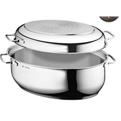 Rostiera ovale WMF con coperchio in metalllo