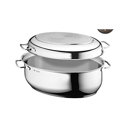 Rostiera ovale WMF con coperchio in metalllo