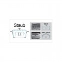 Casseruola rotonda Staub in ghisa smaltata grigia cm 24 