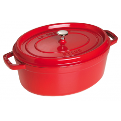Casseruola ovale Staub in ghisa smaltata rossa cm 29