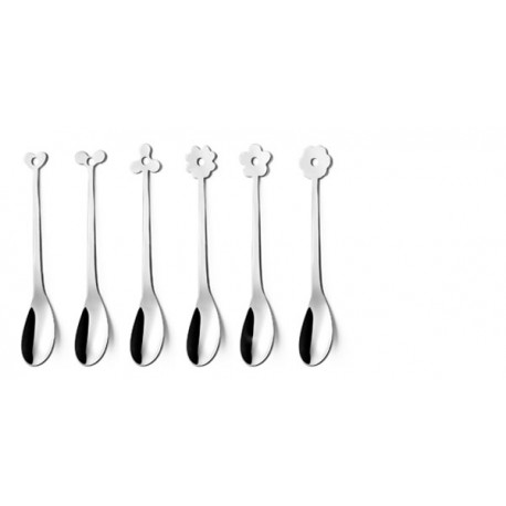 Set 6 cucchiaini moka EME cadeau in acciaio in confezione regalo