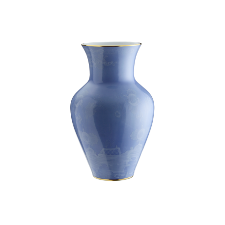 Vaso Ming Richard Ginori Oriente Italiano pervinca cm 25