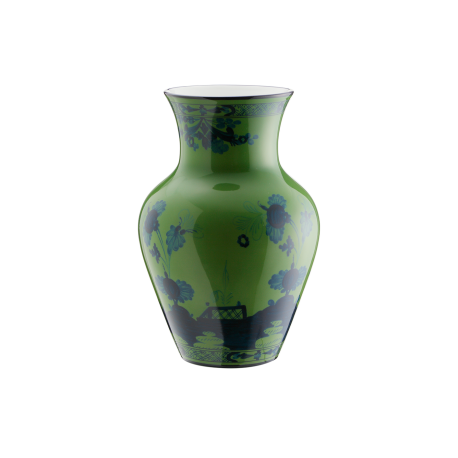 Vaso Ming Richard Ginori Oriente Italiano malachite cm 25