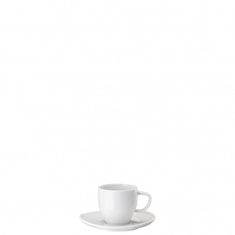 Tazza espresso con piatto Junto bianco Rosenthal