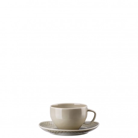 Tazza espresso con piatto Junto bianco Rosenthal