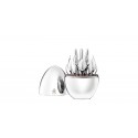 Back 24-Piece Silver Plated Flatware Set with Storage Capsule - For Six People Back 24-Piece Silver Plated Flatware Set with Storage Capsule - For Six People