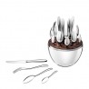 Back 24-Piece Silver Plated Flatware Set with Storage Capsule - For Six People Back 24-Piece Silver Plated Flatware Set with Storage Capsule - For Six People