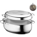 Rostiera ovale WMF con coperchio in metalllo