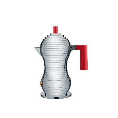 Caffettiera espresso Pulcina Alessi 1 tazza rossa