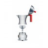 Caffettiera espresso Pulcina Alessi 3 tazze rossa Caffettiera espresso Pulcina Alessi 3 tazze rossa