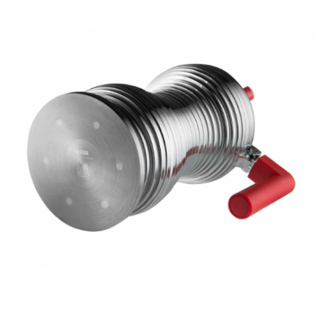 Caffettiera espresso Pulcina Alessi 3 tazze rossa fondo magnetico