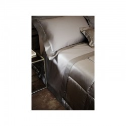 Mastro Raphael completo lenzuola pura seta matrimoniale Angels grigio