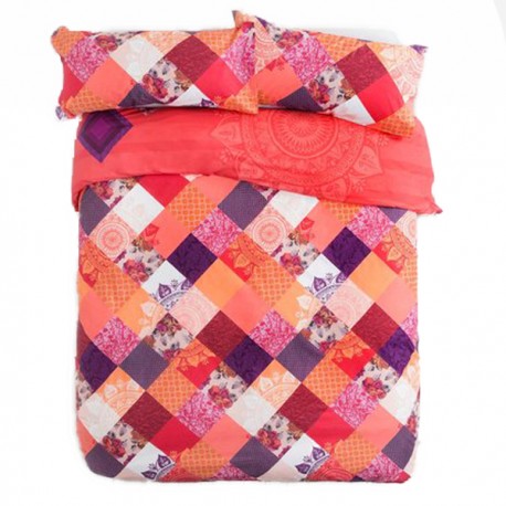 Desigual Romantic patch parure copripiumino 1 piazza e mezza double face