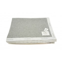 Coperta pure cashmere matrimoniale CO.BI Xandra grigio