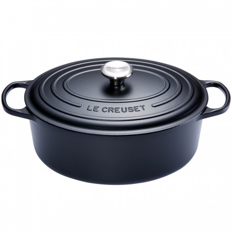 Casseruola ovale Le creuset in ghisa cm 35 nero matte black
