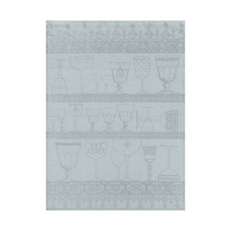 Strofinaccio puro lino Le Jacquard Francais Cristal - brume