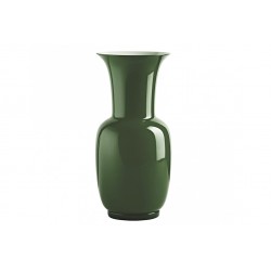 Vaso Venini murano in vetro opalino verde mela cm 30