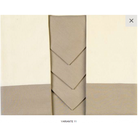 Tovaglia rettangolare Piazza Pitti Firenze Giada con 6 tovaglioli - beige