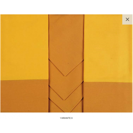 Tovaglia rettangolare Piazza Pitti Firenze Giada con 6 tovaglioli - giallo