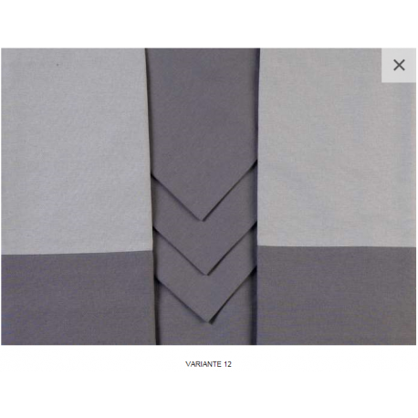 Tovaglia rettangolare Piazza Pitti Firenze Giada con 6 tovaglioli - grigio