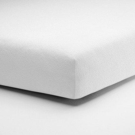 Coprimaterasso matrimoniale Schlafgut Frottee-stretch con angoli - bianco