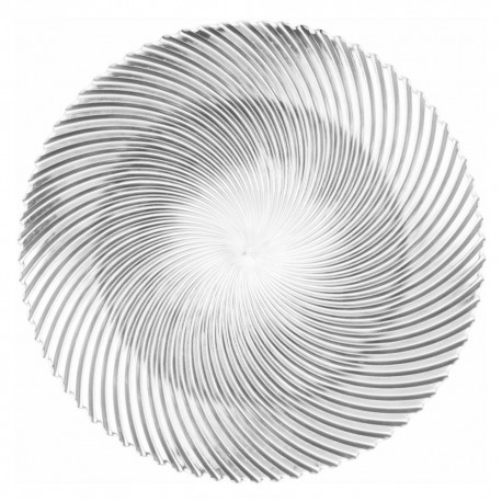 Piatto segnaposto in vetro Comtesse Naxos