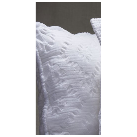 Mastro Raphael cuscino arredo Midsummer disegno rombi - bianco