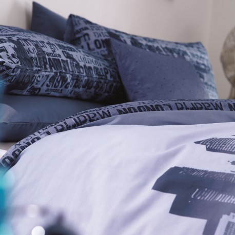 Catherine Lansfield copripiumino 1 piazza e mezza City scape con 2 federe