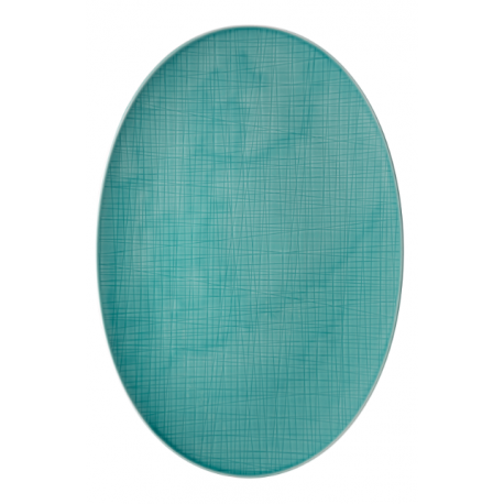 Piatto ovale Rosenthal Mesh aqua cm 42 