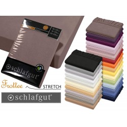 Lenzuola in jersey con angoli Schlafgut Mako jersey misura francese 1 piazza e mezza