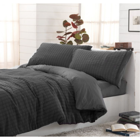 Copripiumino matrimoniale Helsinky Jolie Firenze con federe - ardesia