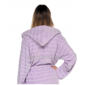 Accappatoio microspugna Jolie Firenze Tailore velour con cappuccio
