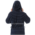 Accappatoio microspugna Jolie Firenze Tailore velour con cappuccio