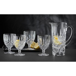 Set 5 pezzi Nachtmann Noblesse brocca + 4 calici in cristallo