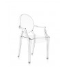 Sedia Kartell Luis Ghost in policarbonato trasparente cristallo Sedia Kartell Luis Ghost in policarbonato trasparente cristallo