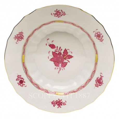 Piatto fondo Herend Apponyi rosa 24,5 cm